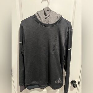 Pre-Owned -Adidas Running Hoodie with neck protector size Medium